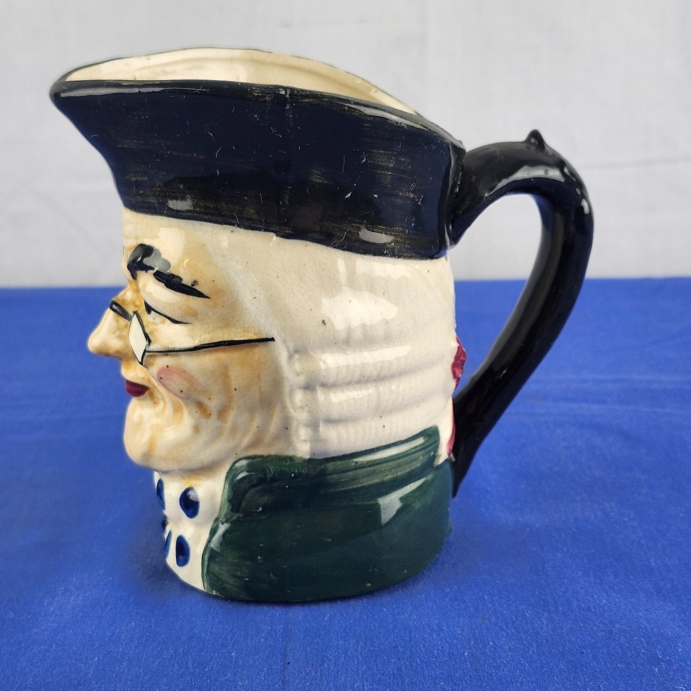 Vintage Ben Franklin Style Ceramic Toby Jug Pitcher Mug Japan - Picture 3 of 7